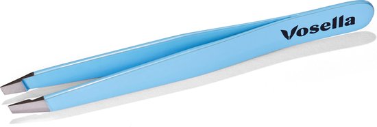Vosella - Schräge Pinzette epilieren - Augenbrauen - Splitter - Hobby - Blaue Lagune