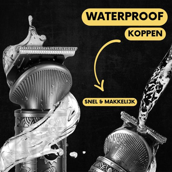 6-in-1 Barttrimmer Männer - Trimmer für Bart und Körper - Inkl. 6 Aufsätze - Body Groomer Männer - Body Trimmer Männer - Clippers - 0.5-15MM - Nase und Ohren - Multitrimmer - Haartrimmer - Trimmgerät Bartmaschine - Multigroomer
