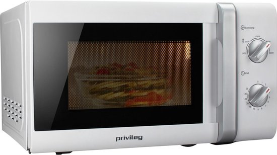 Privileg Mikrowelle 150472, Mikrowelle, 20 l, mit 5 Leistungsstufen, weiß