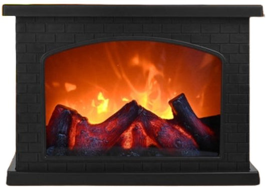Ceruzo Led Atmosphären-Kamin - H20x12x28 cm- Offener Mini-Kamin Laterne
