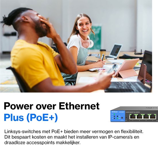 Linksys LGS310MPC - Netzwerk-Switch - Gigabit - Managed - 8 Ports - PoE+ - Schwarz