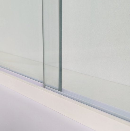 Vitrine stehend Hängevitrine - Glasböden 50 cm breit x 4,5 tief - Schiebetüren