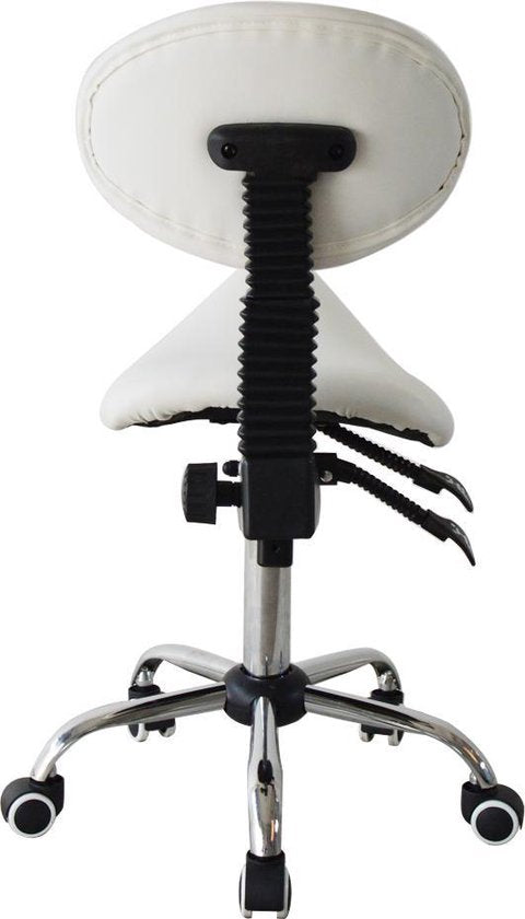 Sattelhocker ergonomische Rückenlehne kippbar - Barbierhocker - tabouret - höhenverstellbar