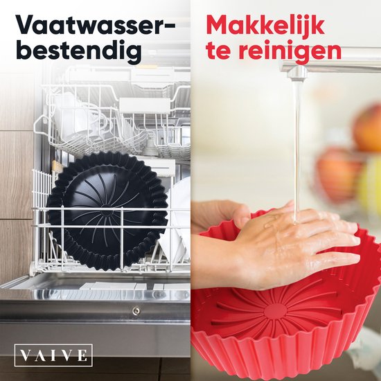 VAIVE Silikon Tablett Geeignet Für Airfryer ⌀ 20 - Backpapier Alternative - Zubehör - Backblech - XXL