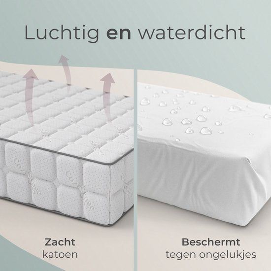 CozySense® Babymatratze 60x120 - Kinderbett - für Babys & Kleinkinder - 100% Baumwollbezug - wasserdicht & hypoallergen - druckreduzierender Gel-Gedächtnisschaum