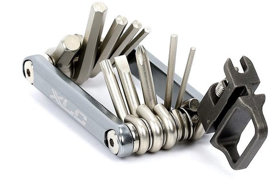 XLC Multitool – Fahrradwerkzeug – Taschenmodell – 12-teilig – TO-M07