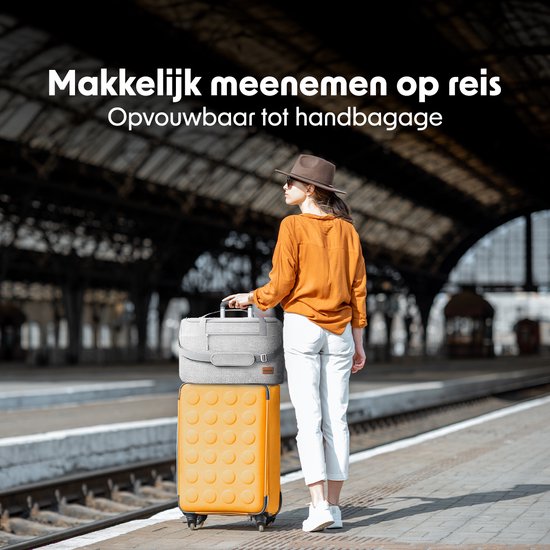 LifeGoods Wagon - faltbar - Kindertransport - mit Dach - 80KG Tragfähigkeit - Strandwagen - schwenkbare Räder - grau