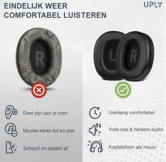 Satz Ohrpolster für JBL Kopfhörer - Kompatibel mit Tune 770NC/770/760NC/T760NC/750BTNC/760BTNC/720BT/720/710BT/700BT/700BTNC/750BTNC