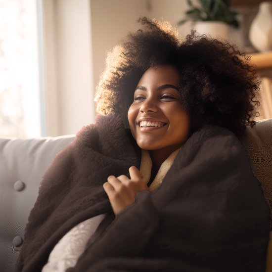 Auronic Electric Blanket - Wärmedecke - Sherpa Fleece - 9 Wärme- und Timer-Einstellungen - Decke - 180x130 - 1 Person - Braun
