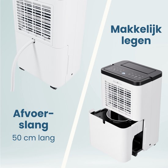 Auronic Luftentfeuchter - Compact Pro Plus - 12L - Schlafzimmer, Badezimmer, Wohnzimmer und Büro - Luftbefeuchter für Innenräume - Weiß