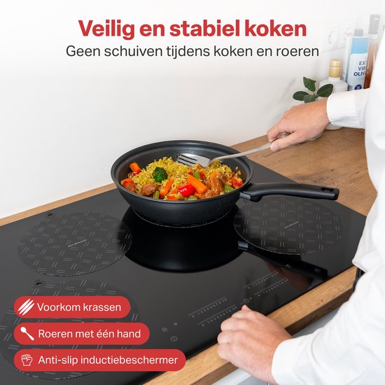 AoraKitchen Induktionsschutz - 6 Stück - bis zu 280 °C - Topflappen - Topflappenschutz - Topflappenschutz