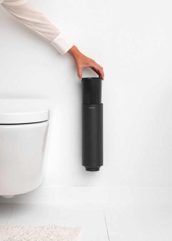 Brabantia MindSet Toilettenzubehör – 3-teilig – Mineral Infinite Grey