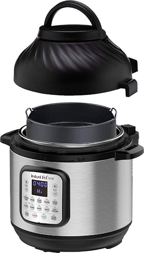 Instant Pot Duo Crisp 11-in-1 Multikocher mit Airfryer 7.6L - Schnelles Druckgaren, Sautieren, langsames Garen, Dämpfen, Warmhalten, Sous vide, Braten, Backen, Rösten, Trocknen