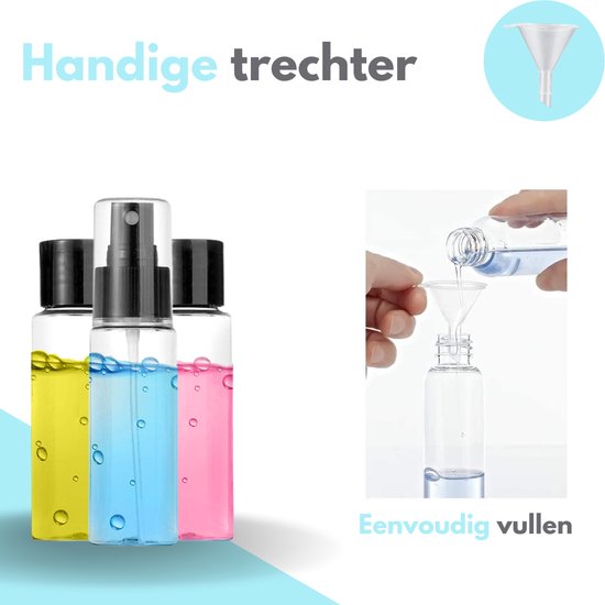 VAIVE Reiseflaschen Handgepäck 9-teilig - Reisezubehör - Reiseflaschen - Kosmetiktiegel - Reiseflaschen - Reiseverpackung - Reiseset