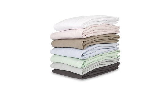 Kayori Shizu Splittopper Spannbetttuch Jersey - 180x200-220cm - Matratzenstärke 12 cm - Bio-Baumwolle - Anthrazit