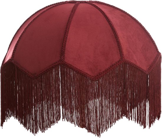 Light & Living Lampenschirm Malacia – Dunkelrot – Ø 45 cm – Modern
