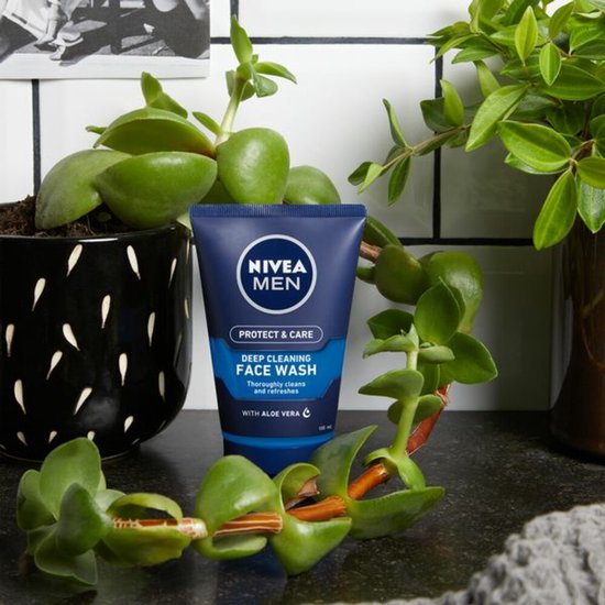 NIVEA MEN HYDROCARE Gesichtsreiniger – Reinigungsgel für das Gesicht – Face Wash – Gesichtsreiniger – Cleanser – 100 ml