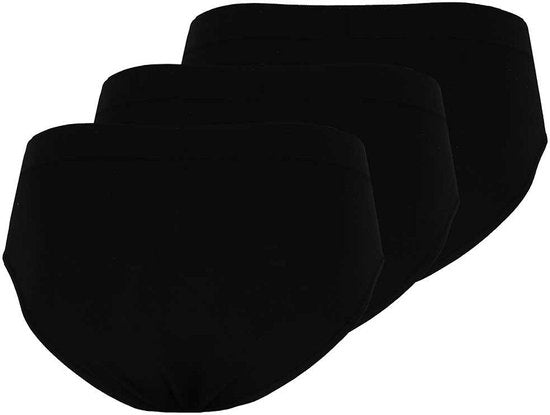 Apollo Herrenslips Unterwäsche - 3er Pack - schwarz uni - Größe XXL