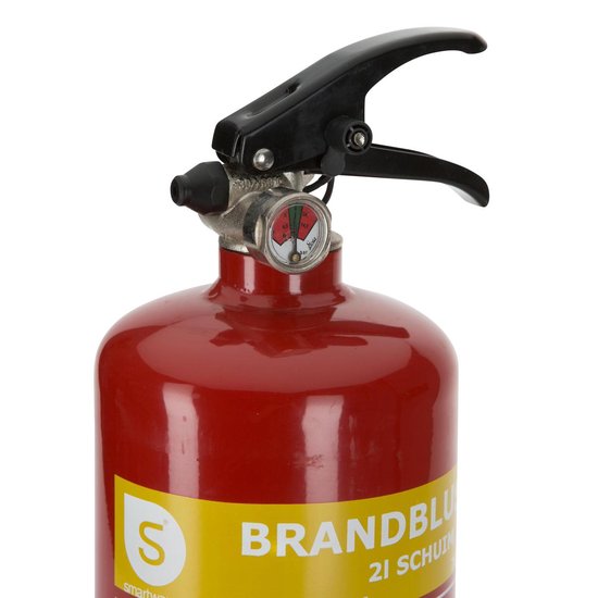 Smartwares 10.014.97 Feuerlöscher - 2 Liter - Schaum - Inklusive Aufhängevorrichtung - Brandklasse AB - BSI zertifiziert