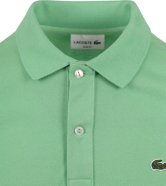 Lacoste - Polohemd Pique Mittelgrün - Slim-fit - Herren Polohemd Größe 4XL
