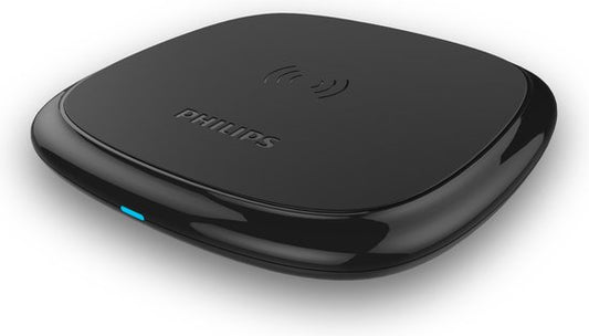 PHILIPS - Kabelloses QI-Ladegerät - DLP9210/03 - Telefon-Ladegerät - rutschfest niedrig - hohe kabellose Reichweite