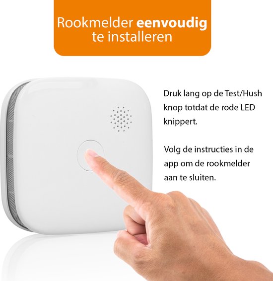 Smartwares FSM-12601 – Intelligenter Rauchmelder Smart – WLAN – Mit App – Brandmelder