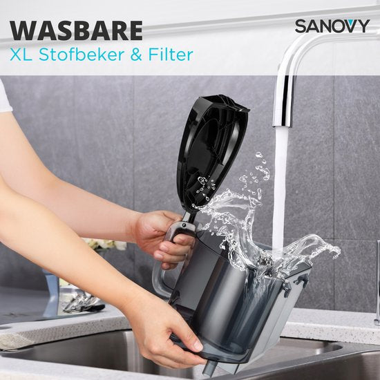 Sanovy PowerClean-8900 Leistungsstarker beutelloser Staubsauger - 2.5L - Cyclone Technology Staubsauger