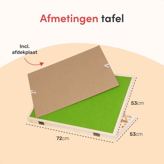 Diydash Verstellbares Puzzlebrett - Für 1000 Teile - Ergonomisches Design - Braunes Holz