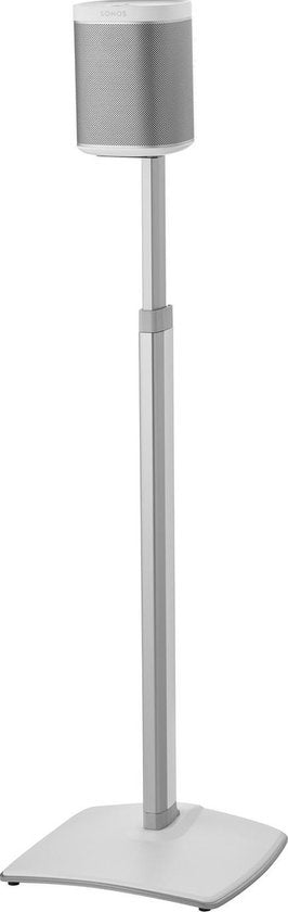 Sanus Lautsprecher Bodenständer für Sonos ONE / ONE SL / PLAY:1 / PLAY:3 - Höhenverstellbar - Weiß