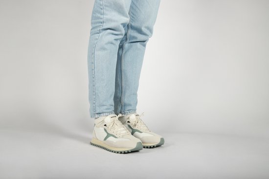 Blackstone SCORIA LEGEND - DG532 Weiß Grün Umwelt - Runner Sneaker - Herren - Off white - Größe: 44