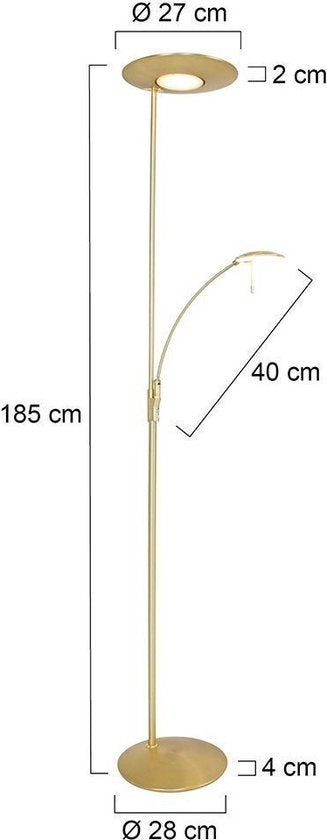 Stehleuchte Steinhauer Zenith LED - Messing
