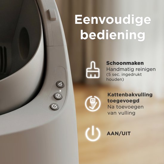 TrevoPet® Automatisches Katzenklo - Selbstreinigend & Sicher - Für Katzen bis zu 12KG - Inkl. Matte, 60 Abfallbeutel & Zubehör - 10L Abfallbehälter - Grau