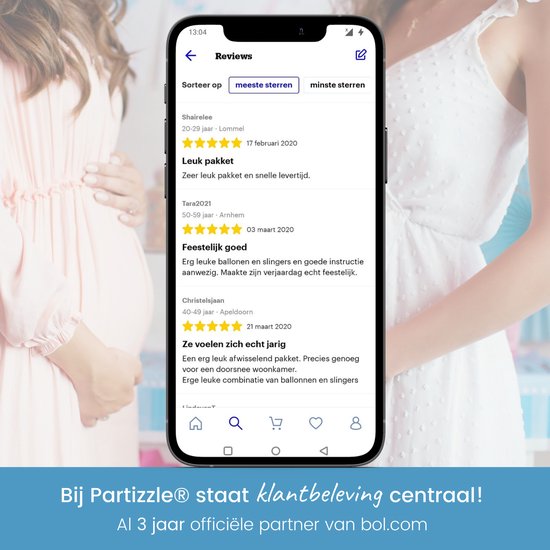 Partizzle Gender Reveal Party Deko Pack - Babyshower Ballons Dekoration - Geschlechterbekanntgabe - Junge oder Mädchen - XXL