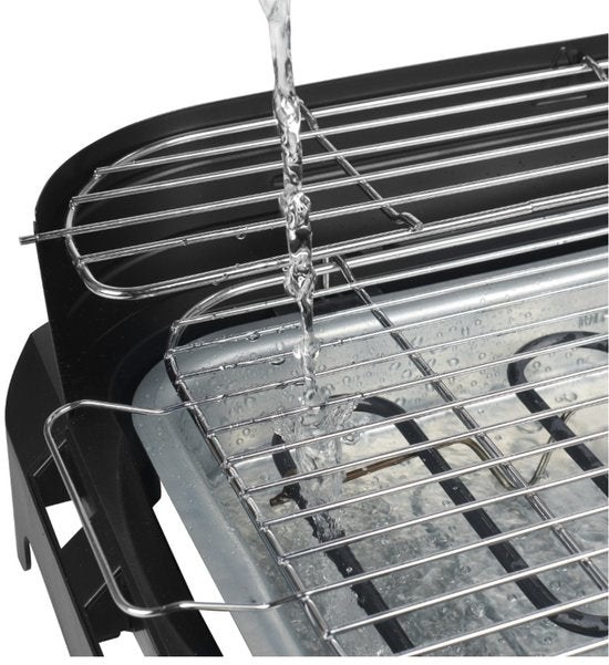 Elektrogrill - Princess 112250 Elektrogrill mit Seitenablagen - BBQ - 40x25cm - Kann mit und ohne Ständer verwendet werden - Mit Seitenablagen - Kann auch als Tischgrill verwendet werden - 2200W