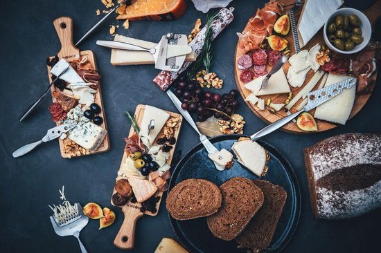 Boska Käsemesser Half Soft Monaco+ No.4 - Käsemesser Weichkäse - Briemesser - Preisträger - Rostfreier Stahl - Spülmaschinenfestes Käsemesser - Küchenutensilien - Küchenzubehör - 10 Jahre Garantie