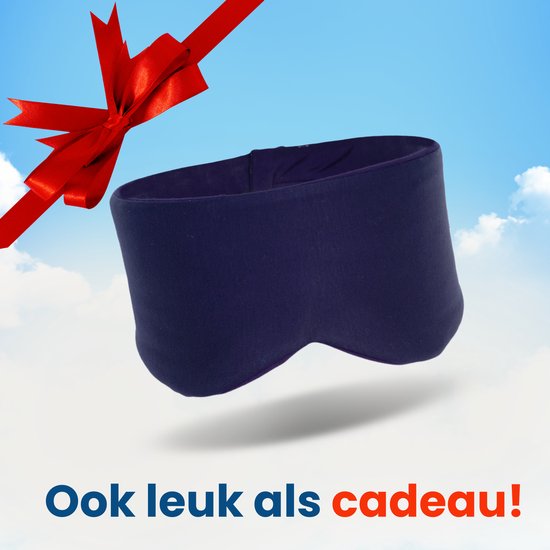 PurelyGoods® Schlafmaske - Augenmaske - Verdunkelung - Schlafmaske - Männer und Frauen - Baumwolle - Dunkelblau
