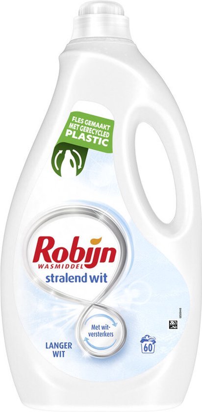 Robijn – Flüssigwaschmittel – Strahlendes Weiß – 60 Waschgänge