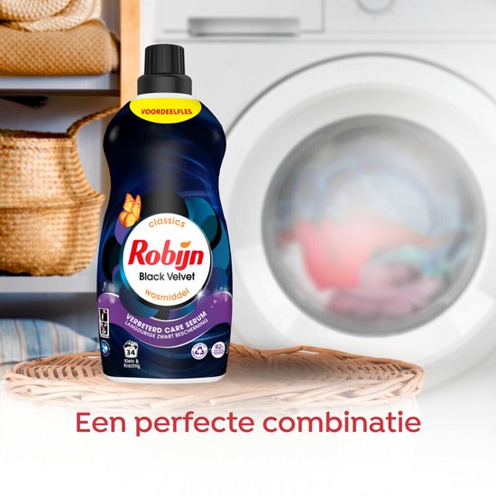 Robijn Klein & Krachtig Waschmittel Black Velvet - 34 Wäschen - 1,19 Liter