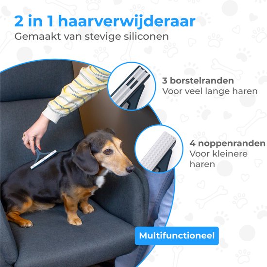 Nuvance - Tierhaarentferner - Katzenhaarentferner - Hundehaarentferner - Fusselentferner - Blau