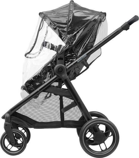 Maxi-Cosi Zelia³ Kinderwagen - Essential Black (schwarzer Rahmen + schwarzes Leder)