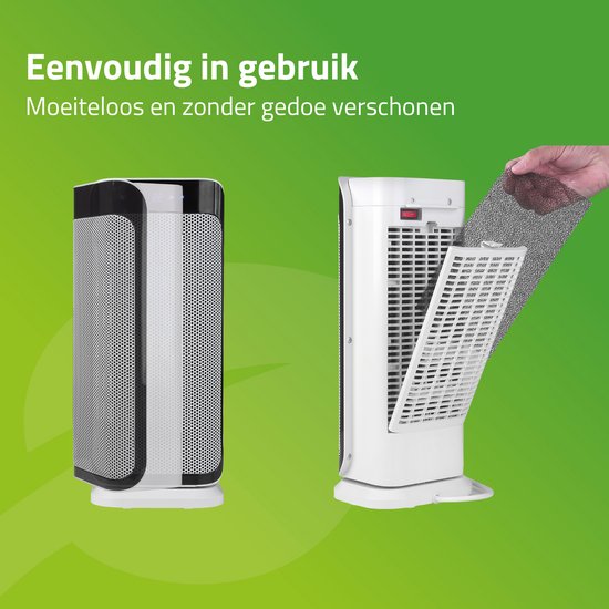 Bo-Camp - Keramisches Heizgerät - Oszillierend - Ventilationsmodus - 1000/2000 Watt