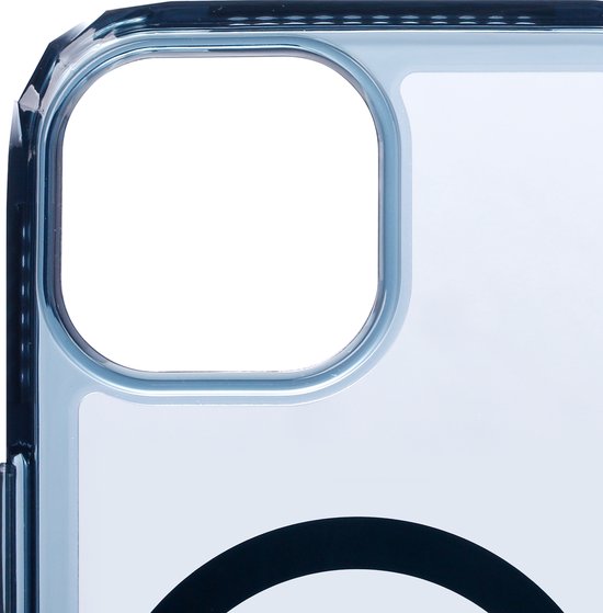 SoSkild Case iPhone 15 Plus - MagSafe - Defend Heavy Impact Case - Transparent Magnetic Magsafe Case - Smokey Grey