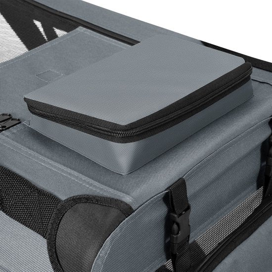 Klappbare Hundetransportbox / Bank Lassie M - Grau - 42 x 60 x 44 cm