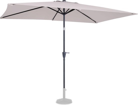 VONROC Premium Sonnenschirm Rapallo - 200x300cm - Neigbar - UV-beständiges Tuch - Beige