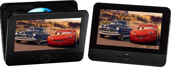 Denver Portable DVD Player Auto 2er Set - 7 Zoll - Inkl. Kopfstützenhalterung - Schwarz