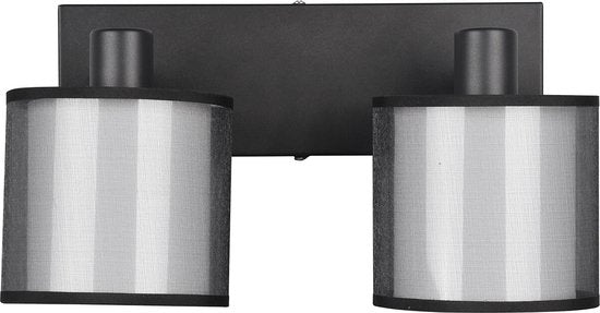 Trio leuchten - LED-Deckenstrahler - Deckenleuchte - E14-Fassung - 2-flammig - Rechteckig - Schwarz - Aluminium