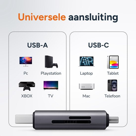 SD-Kartenleser - Apple - USB-C und USB-Anschluss - Micro SD Reader - Kartenleser - Skoov