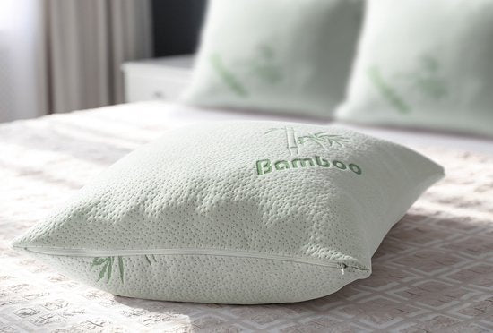 H&C Bamboo Memory Foam Pillow - Antibakteriell - Anti-Hausstaubmilben - Für Seitenschläfer