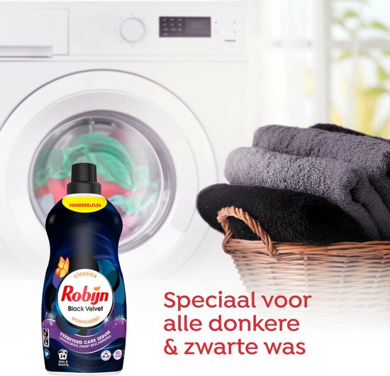 Robijn Klein & Krachtig Waschmittel Black Velvet - 34 Wäschen - 1,19 Liter