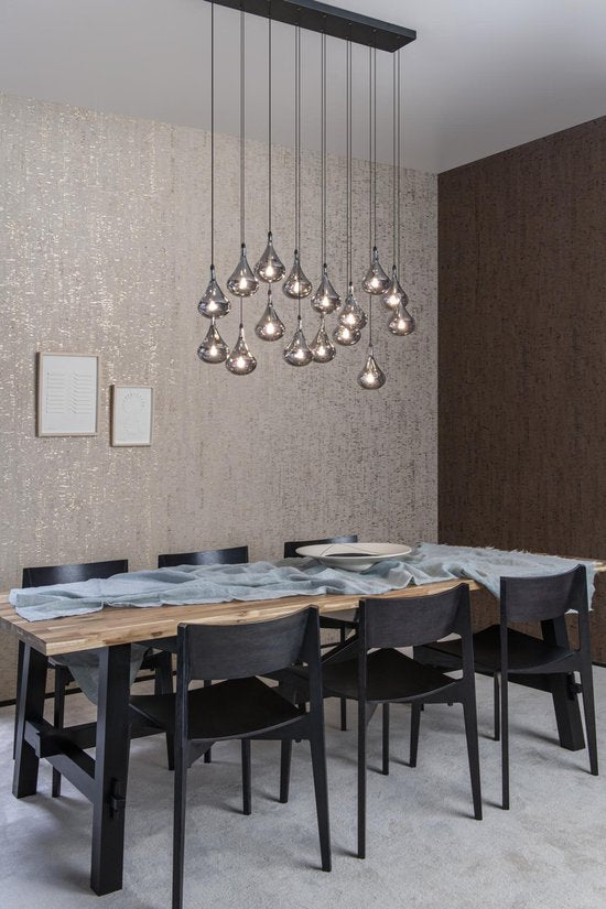 Lucide TEARS - Hängeleuchte - LED Dimmbar - G4 - 16x1,5W 3000K - Schwarz